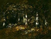 unknow artist Forest of Fontainebleau oil painting on canvas